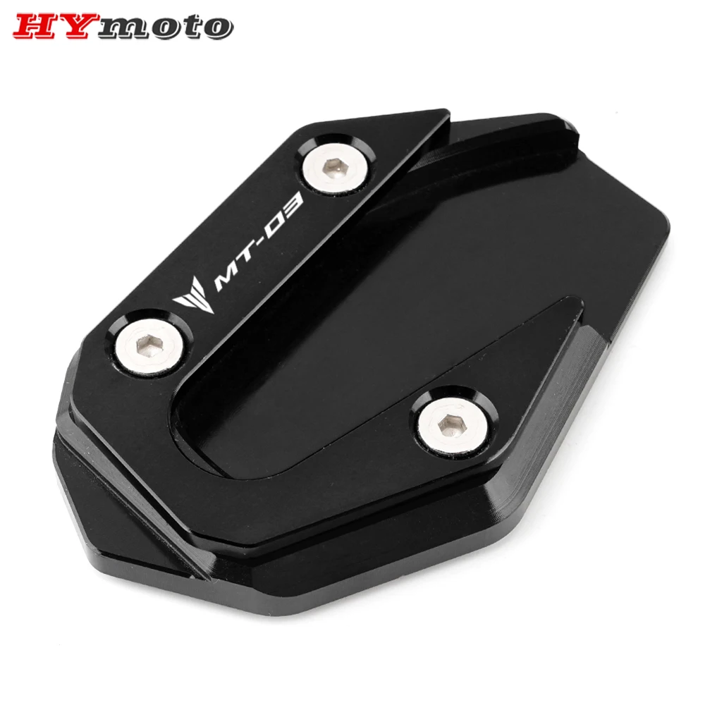 For YAMAHA MT03 MT25 YZFR3 YZFR25 MT 03 25 YZF R3 R25 2014-2020 Motorcycle Kickstand Foot Side Stand Extension Pad Support Plate |