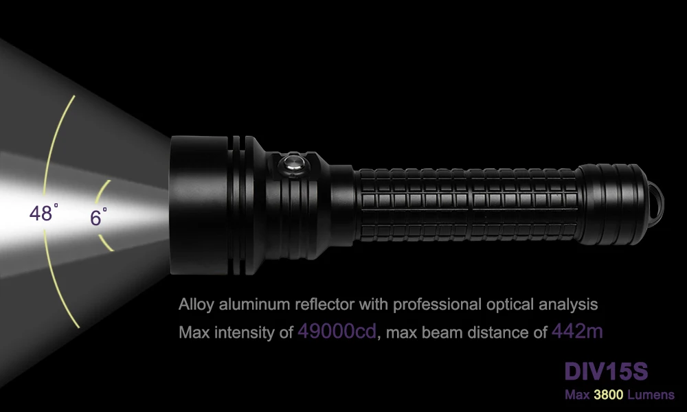 Brinyte DIV15S мощный 3800 люмен 4 шт. Cree XPL-V3 светодиодный магнитный переключатель светодиодный электрический фонарик для дайвинга 200 м подводный+ ручка