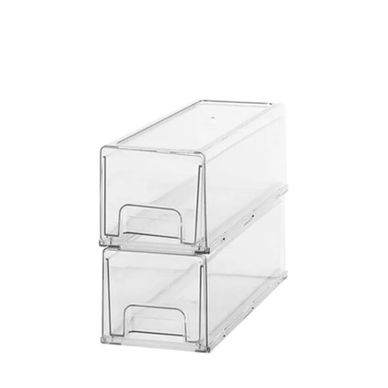 

Refrigerator Drawer Organizer Bin Transparent Storage Containers Box Plastic Adjustable Egg Fruit Vegatable Kitchen Organization