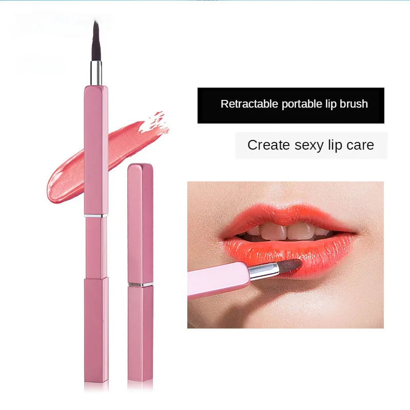 Складная Кисть для макияжа губ ручка металлическая блеск Губная помада блеска с