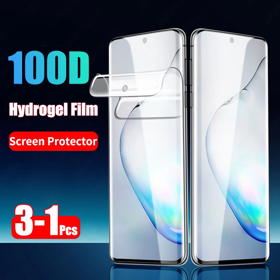 Мягкая Гидрогелевая пленка для Samsung Note 10 8 9 Pro S8 S9 S10 Plus S10E A50 A70 защитная с полным