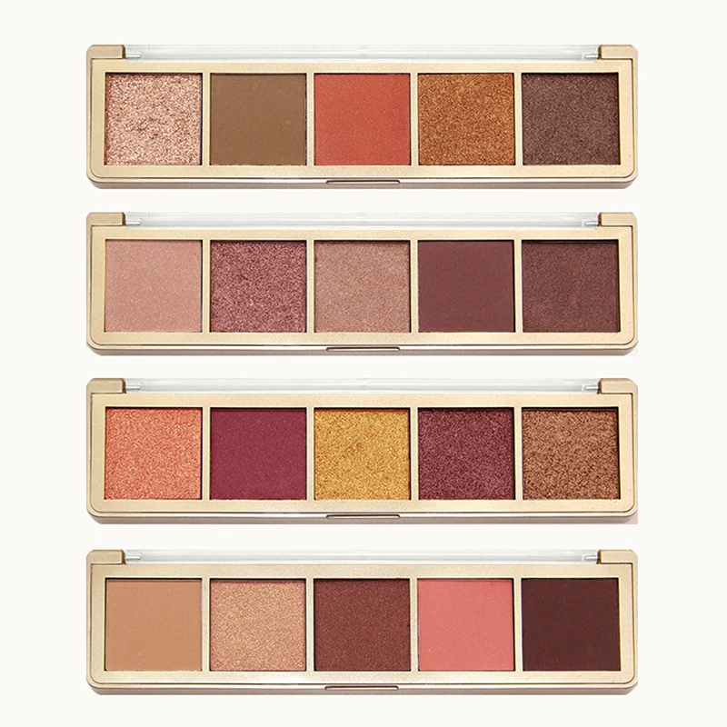 Новинка 2019 5 цветов палитра теней для век макияжа Новые матовые мерцающие тени с
