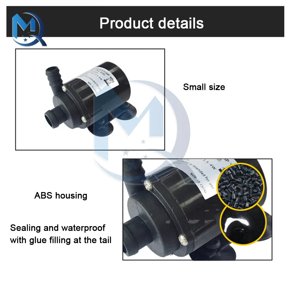 Компактный микро Бесщеточный Водяной насос DC 12 В л/ч для дайвинга наземный