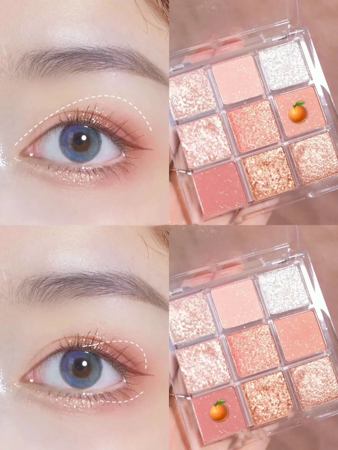 

9Colors Matte Eyeshadow Palette Glitter Pearl Sequins Waterproof Earth Color Long Lasting Easy to Wear Eye Shadow