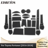 for toyota fortuner sw4 2016 2017 2018 door groove anti dirty mats cup holder liners full kit blue trim