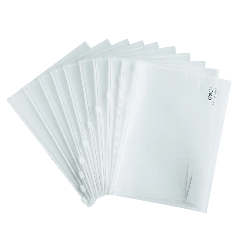 Прозрачный полипропиленовый мешок с застежкой молнией DL 5589 папка для файлов A5