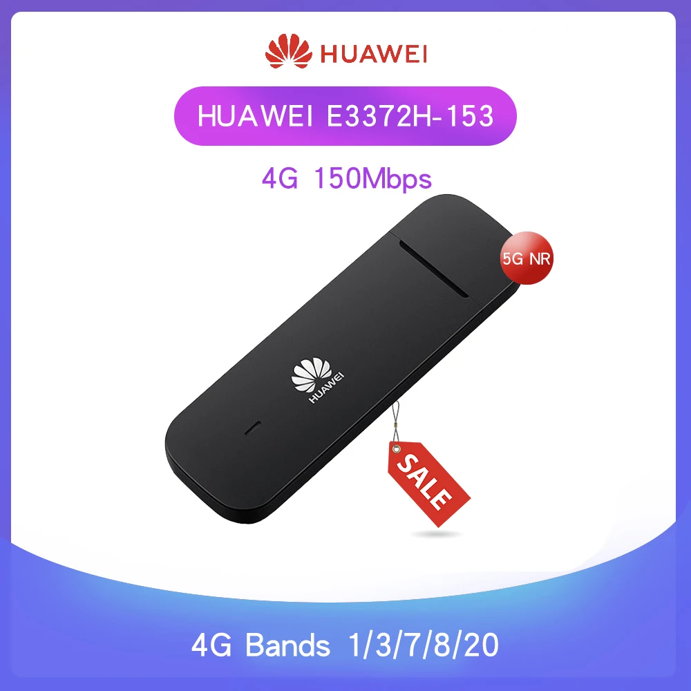 

Разблокированный HUAWEI E3372-153 E3372s-153, 150 Мбит/с, 4G LTE модем, ключ, USB флешка, карта данных, мобильный широкополосный PK E8372 E3272