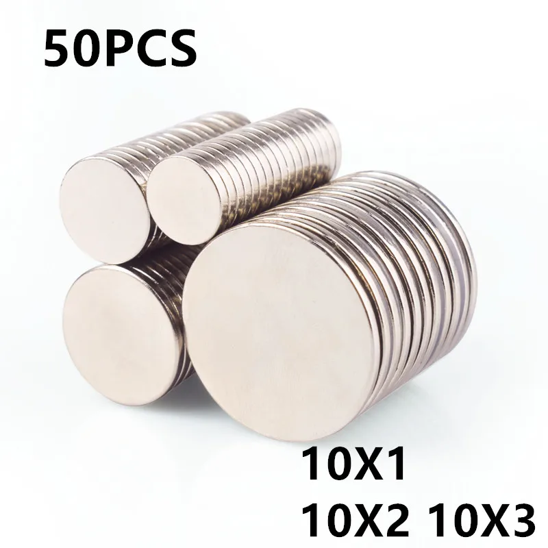5 10 20 50 шт. 10x1 10x2 10x3 мм круглый магнит мощный редкоземельный неодимовый