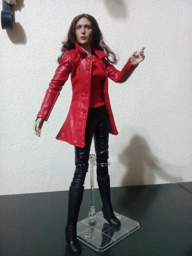 

1/6 Scale Kumik FS-15 Woman Black Leather Shoes Boots for 12'' Female Body Action Figure