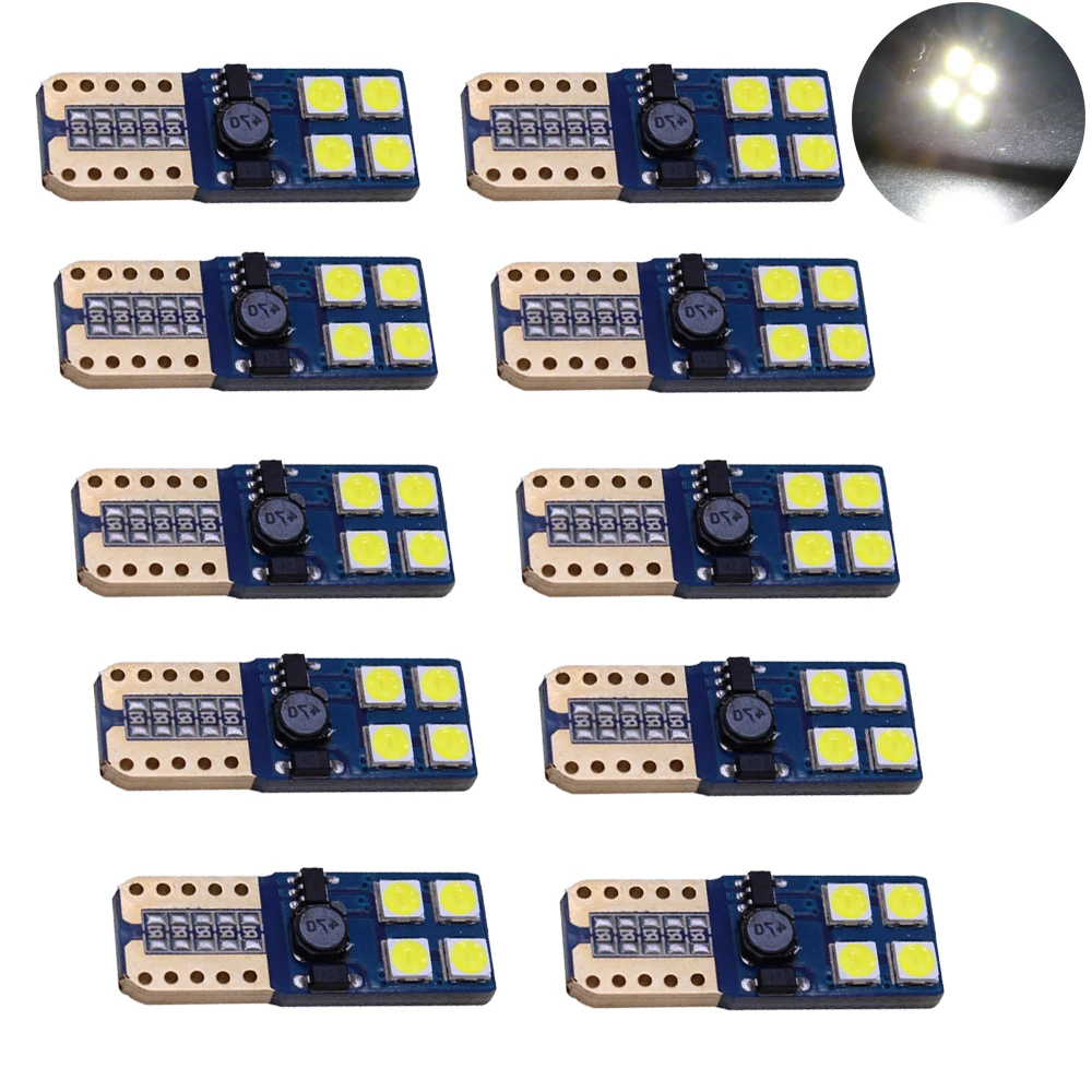 10 шт. Автомобильные светодиодные лампы T10 Canbus 194 2835 8SMD|Сигнальная лампа| |