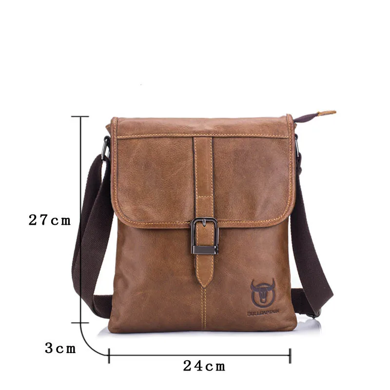 New 100% Genuine Leather Men Messenger Bag Hot Sale Male Small Man Fashion Crossbody Shoulder Bags Men's Travel Handbags |