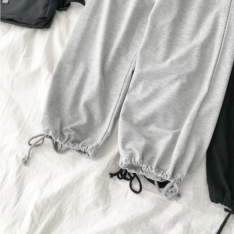 

Harem Pants Autumn Winter Women Thin Thick Style Pants Female Loose High Waist Ankle-length Butterfy Print Pencil Pants KK0105