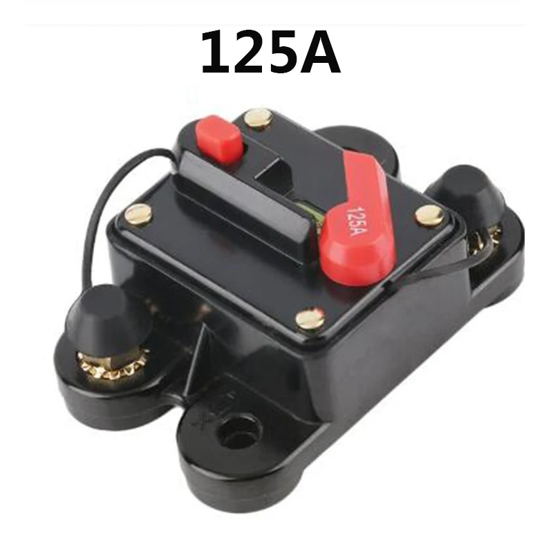 125A 50A Car Audio встроенный автоматический выключатель предохранитель для 12 В защиты SKCB-01-100A 60A 80A 100A 125A 150A 200A 250A 300Aoptional - Цвет: 125A