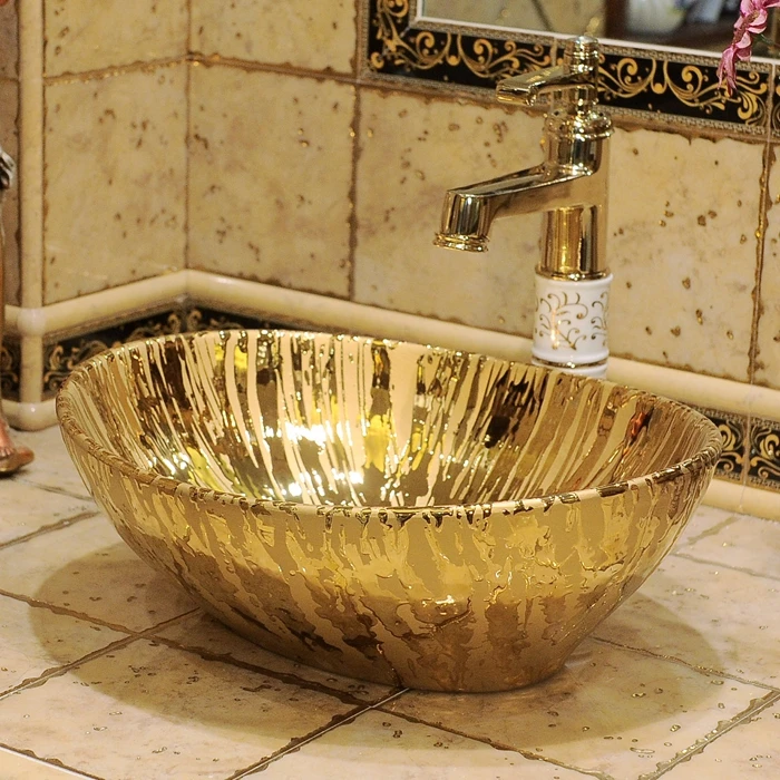 Европейский Столешница Раковина Овальная керамика небольшого размера