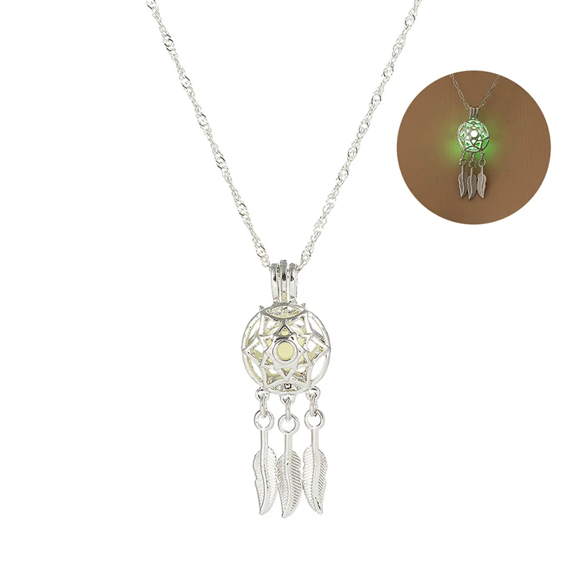 Новое светящееся ожерелье Ловец снов кулон День рождения Valentime подарки для