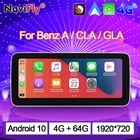 NaviFly Android 10 dvd-плеер автомобильный стерео приемник для Benz A-Class W176GLA-Class X156CLA-Class C117 2013-2018 Восьмиядерный 1920