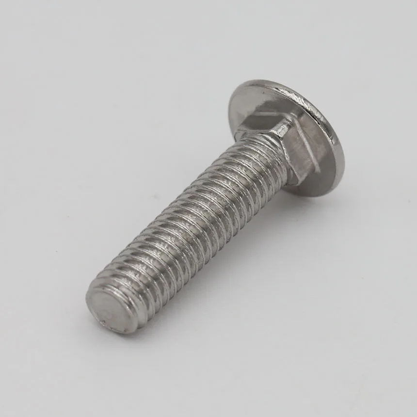 M8 * 55/60/70/80 M8x55/60/70/80 304 Нержавеющая сталь SS DIN603 полка с полкой резьбой Грибовидная