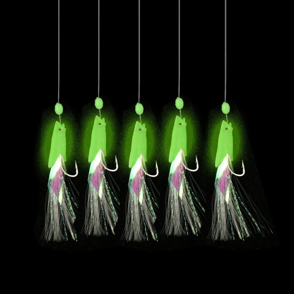 

Soft Fishing Lure Rigs Luminous Lure Fish Head String Hook 2020 Newest Hot Sales Drop Shipping