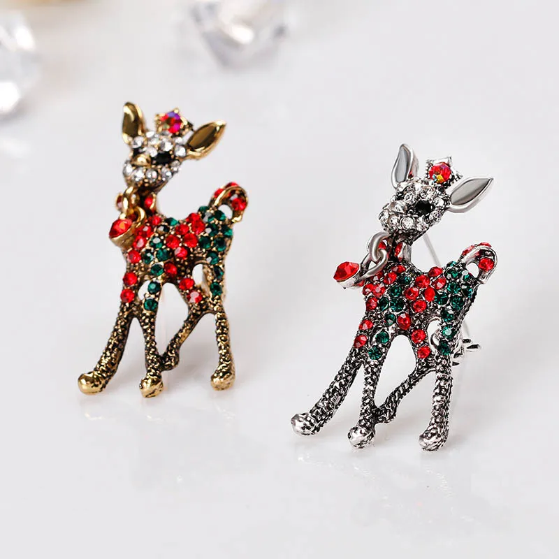 Стильные броши рождественские украшения Xmas Tree олень брошь &quotСнеговик&quot с