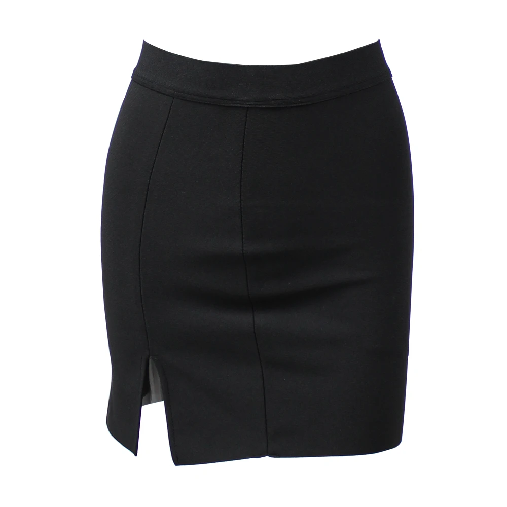 

Women's Pencil Micro Mini Bandage Skirt 2022 Summer Patchwork Sexy Tight Black White Red Skirts Nightclub Evening Party Bodycon