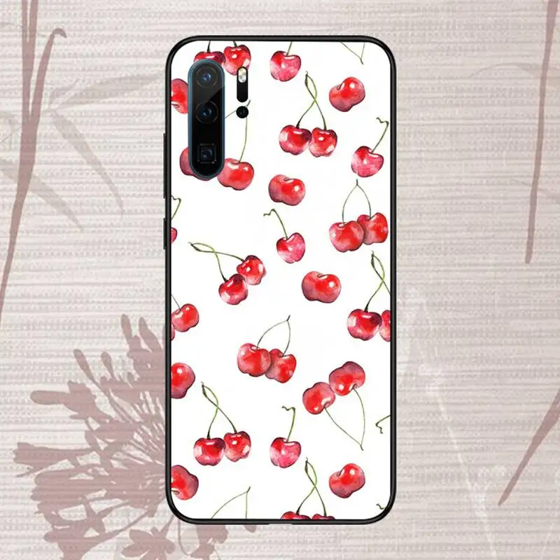 

Pink Cherries Cherry Strawberry Phone Case For Huawei P20 P30 P40 lite Pro P Smart 2019 Mate 10 20 Lite Pro Nova 5t