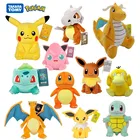 Игрушка плюшевая в виде покемона, фигурка Пикачу эвэ из натурального покемона, чармандер, Бульбазавр, аниме, игрушка в подарок, 26 моделей