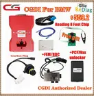CGDI Prog для BMW Авто ключевой программист + OBDOK мультибрендам PCF79XX + 8 футов чип + разъем коробки передач + FEMBDC Тесты платформы для BMW