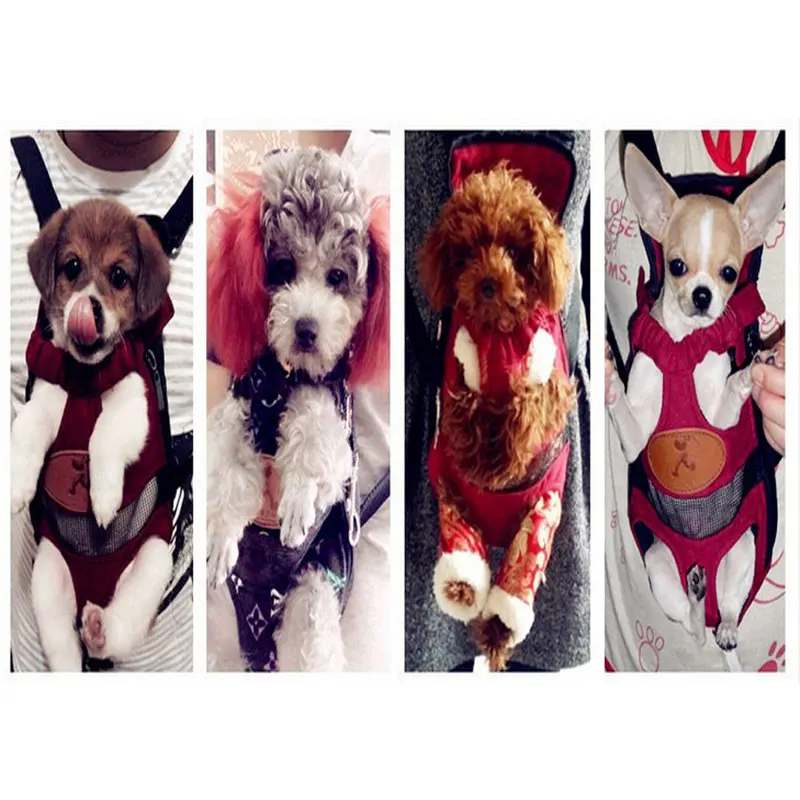

Fashion Dog Carriers Red Travel Breathable Soft Pet Dog Backpack Outdoor Puppy Chihuahua Small Dog Shoulder Handle Bags S M L XL