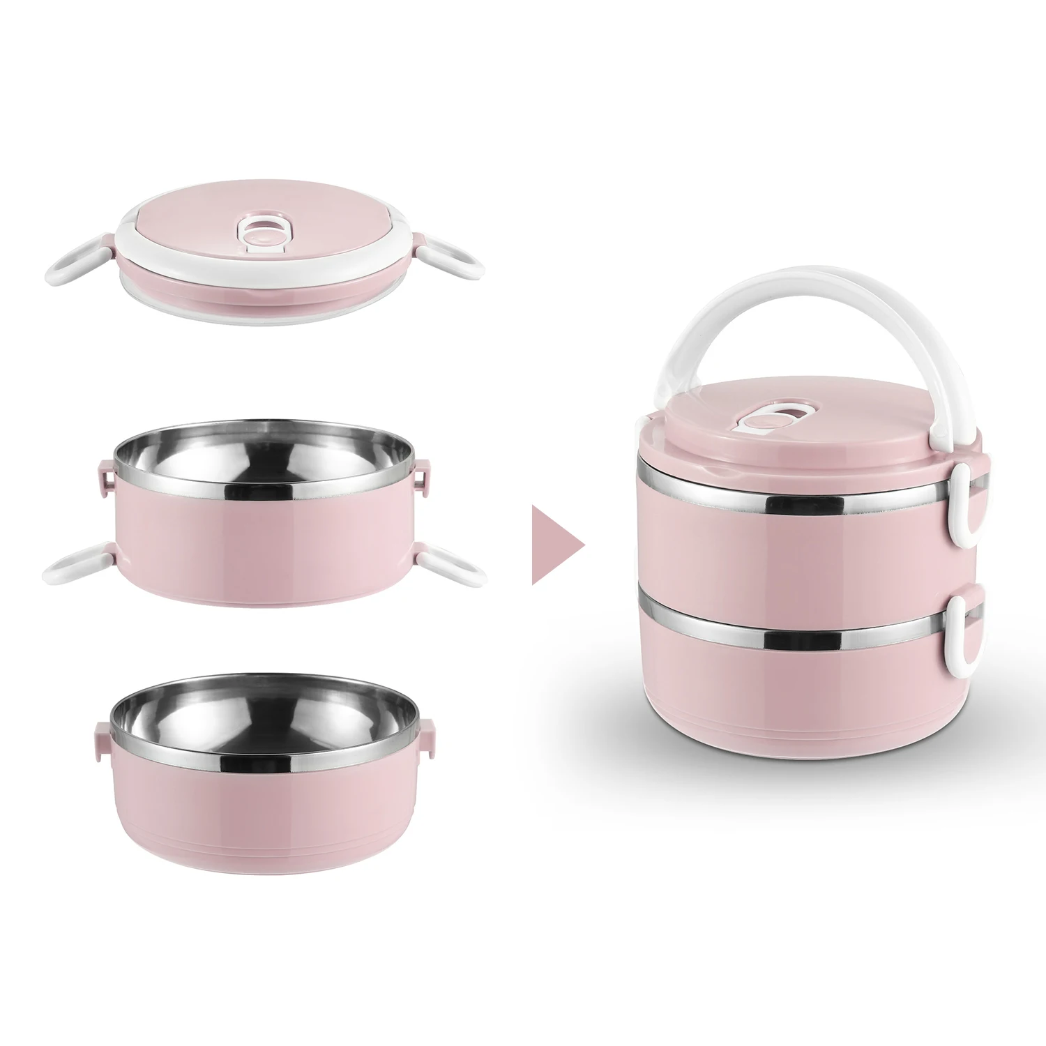 1.4L двухслойный японский Ланч бокс из нержавеющей стали термоконтейнер для еды