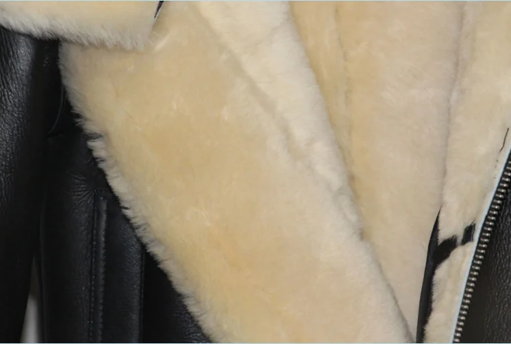 Новинка роскошное Женское пальто из натуральной овчины Кашемировое зимнее