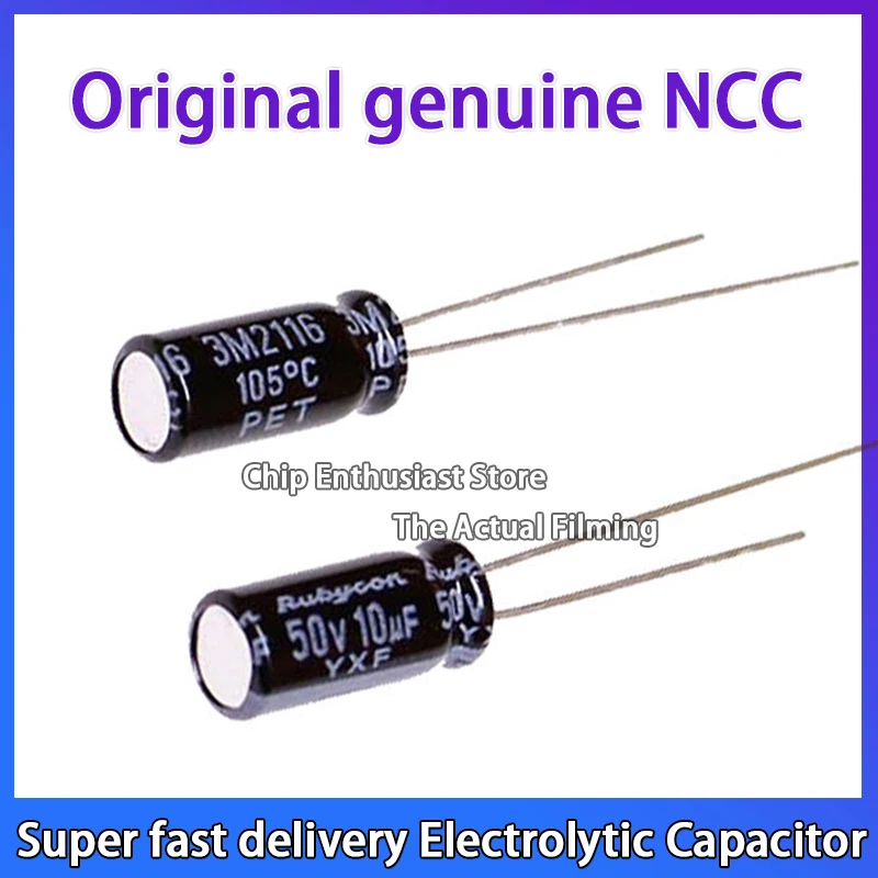 10 шт. NCC импортный алюминиевый электролитический конденсатор 50V10UF1UF мкФ 47 100 220 470