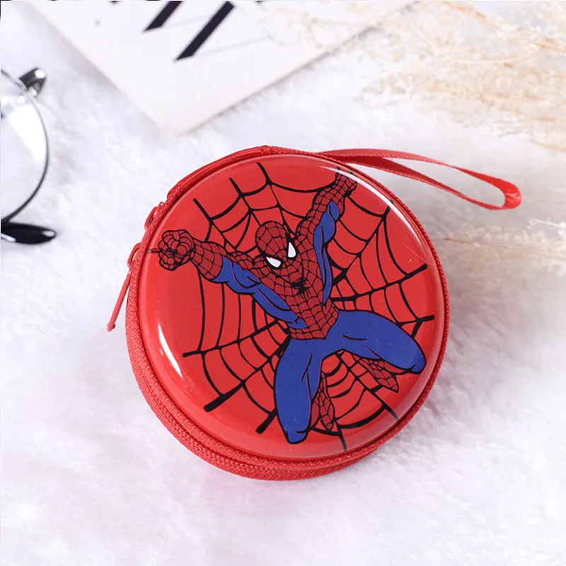 Disney-Mini monedero de Marvel, Spiderman, Iron Man, PVC, Capitán América, personaje de Anime,