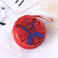 disney marvel spiderman iron man mini coin purses pvc captain america anime character women coin purse small mini bag kids gifts
