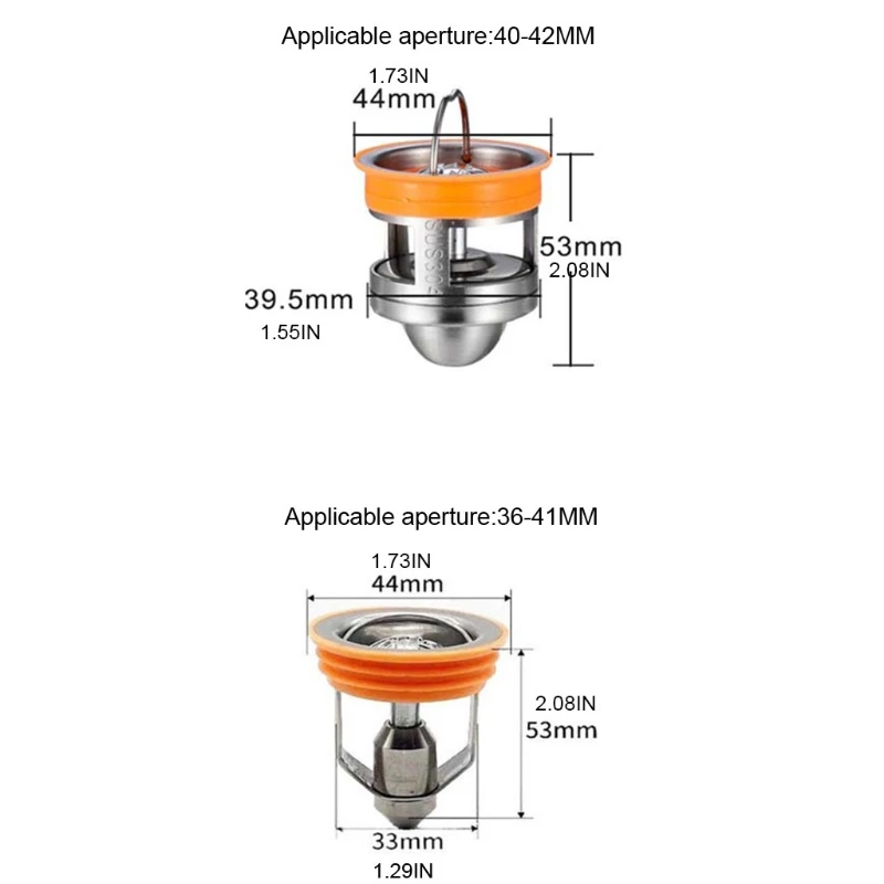

Bathroom Drain Stainless Steel Deodorant Floor Drain Core Sink Seal Drainer Deep Water Seal Cores Floor Strainer