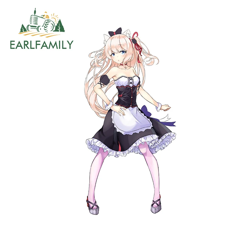 EARLFAMILY 13 см x 7 для горничной водонепроницаемая наклейка с защитой от царапин аниме