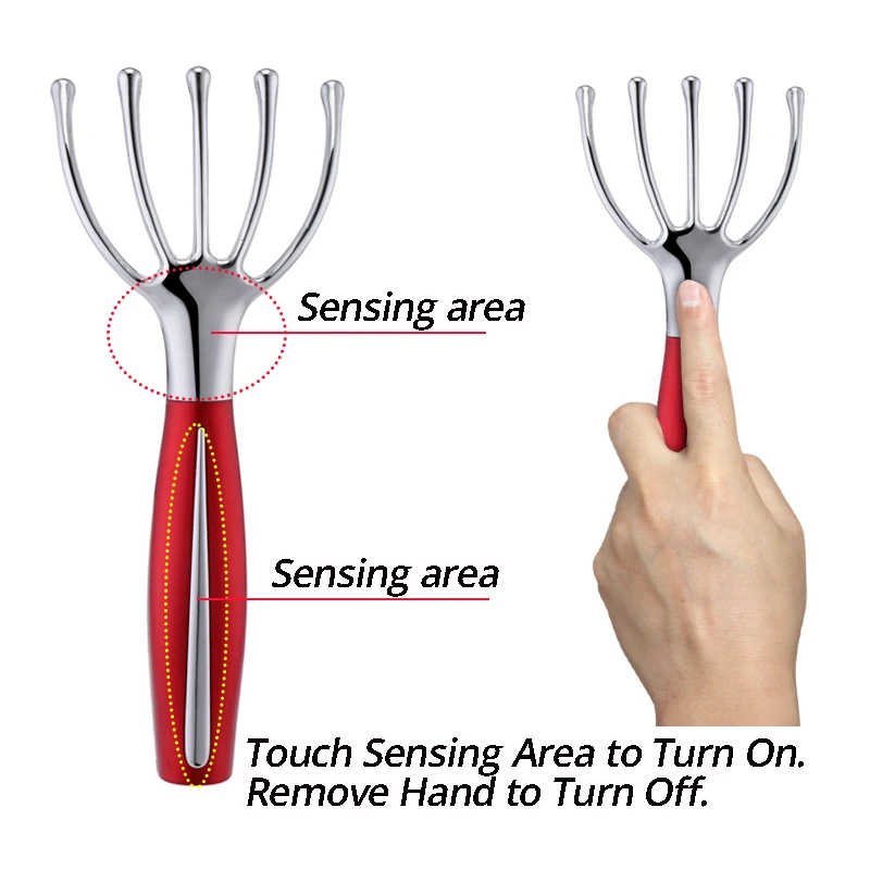 Электрический массажер для головы микро Вибрационный 5 когтей имитация пальцев