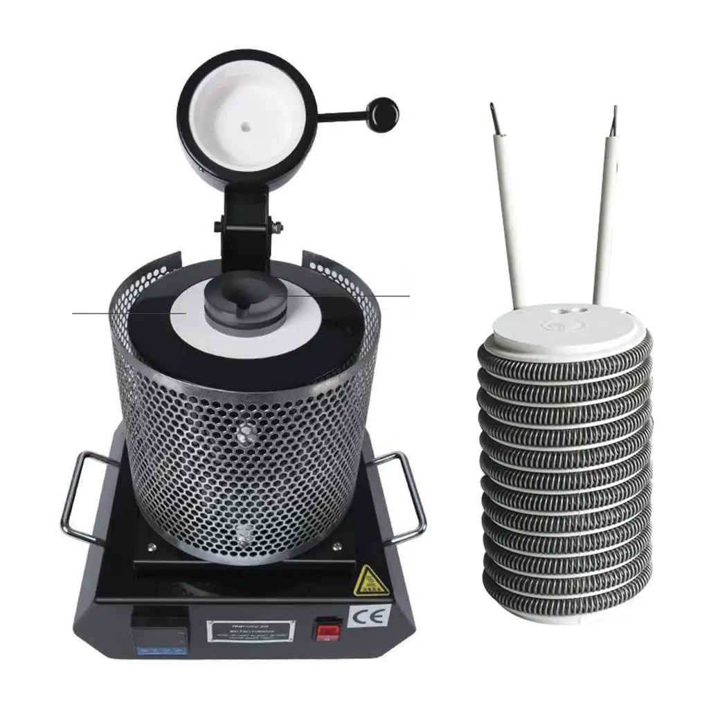 3кг керамическая нагревательная камера с катушкой для mf-серии плавильной печи 1150 ℃