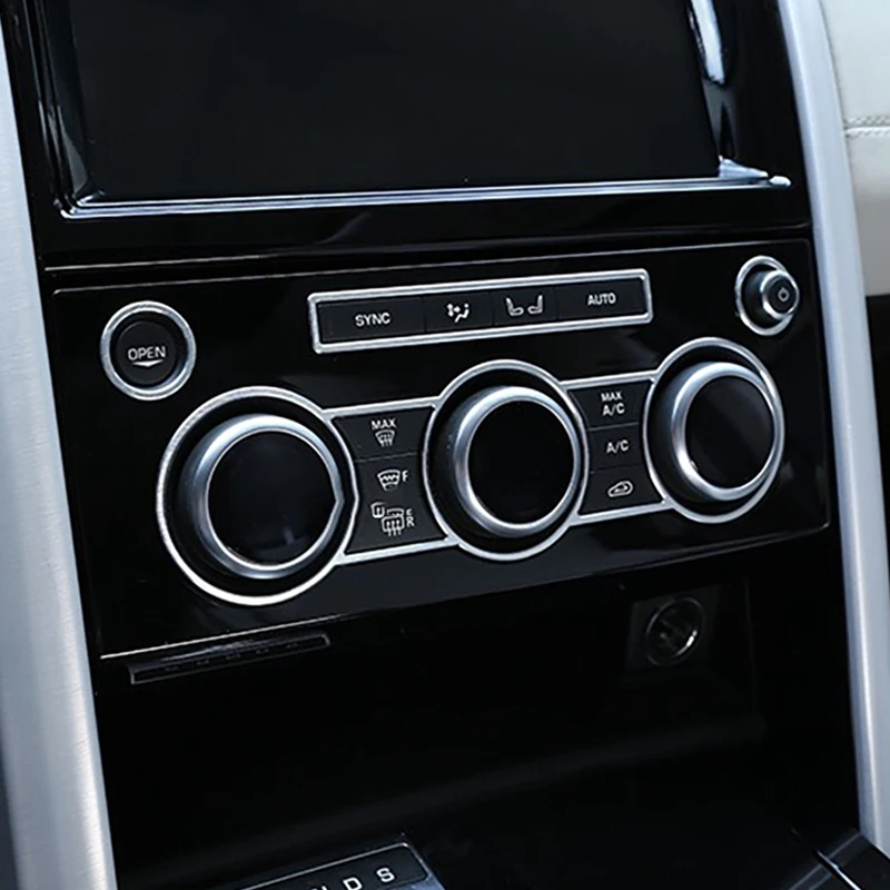 

Aluminum Central Control Air Conditioning AC Button Trim Frame Fit for Land Rover Discovery 5 LR5 2017-2019