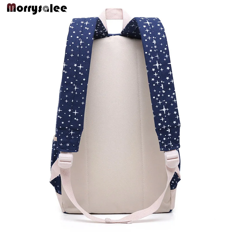 Холщовый Рюкзак с принтом женские школьные сумки для девочек-подростков милый