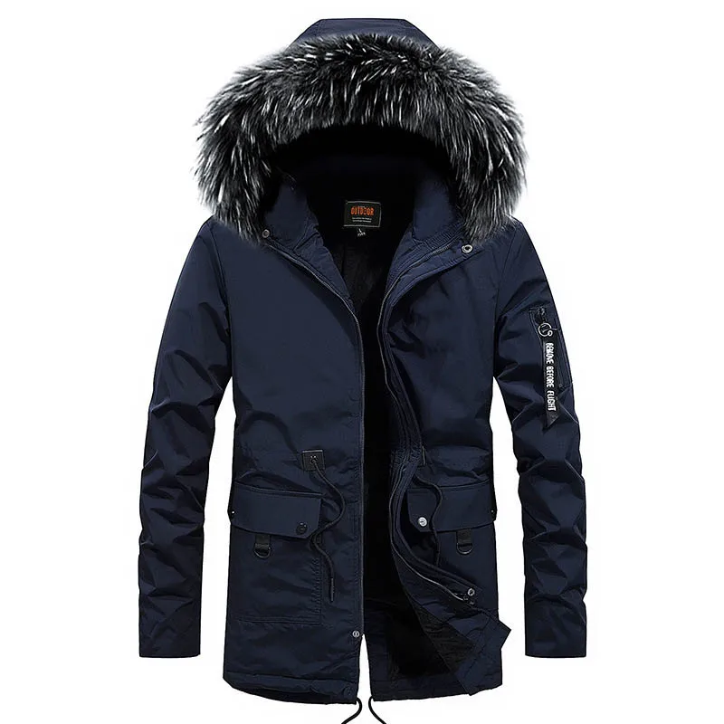 Новинка Брендовая обувь Сезон зима куртка парка для мужчин модная зимняя с