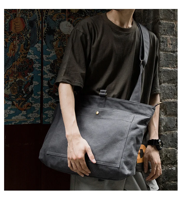 Вместительная винтажная сумка через плечо TANGHAO для женщин многослойная дорожная