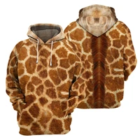 skin giraffe mens hoodies casual cosplay animal spring unisex harajuku zip hooded pullover funny womens sweatshirt 2021 new