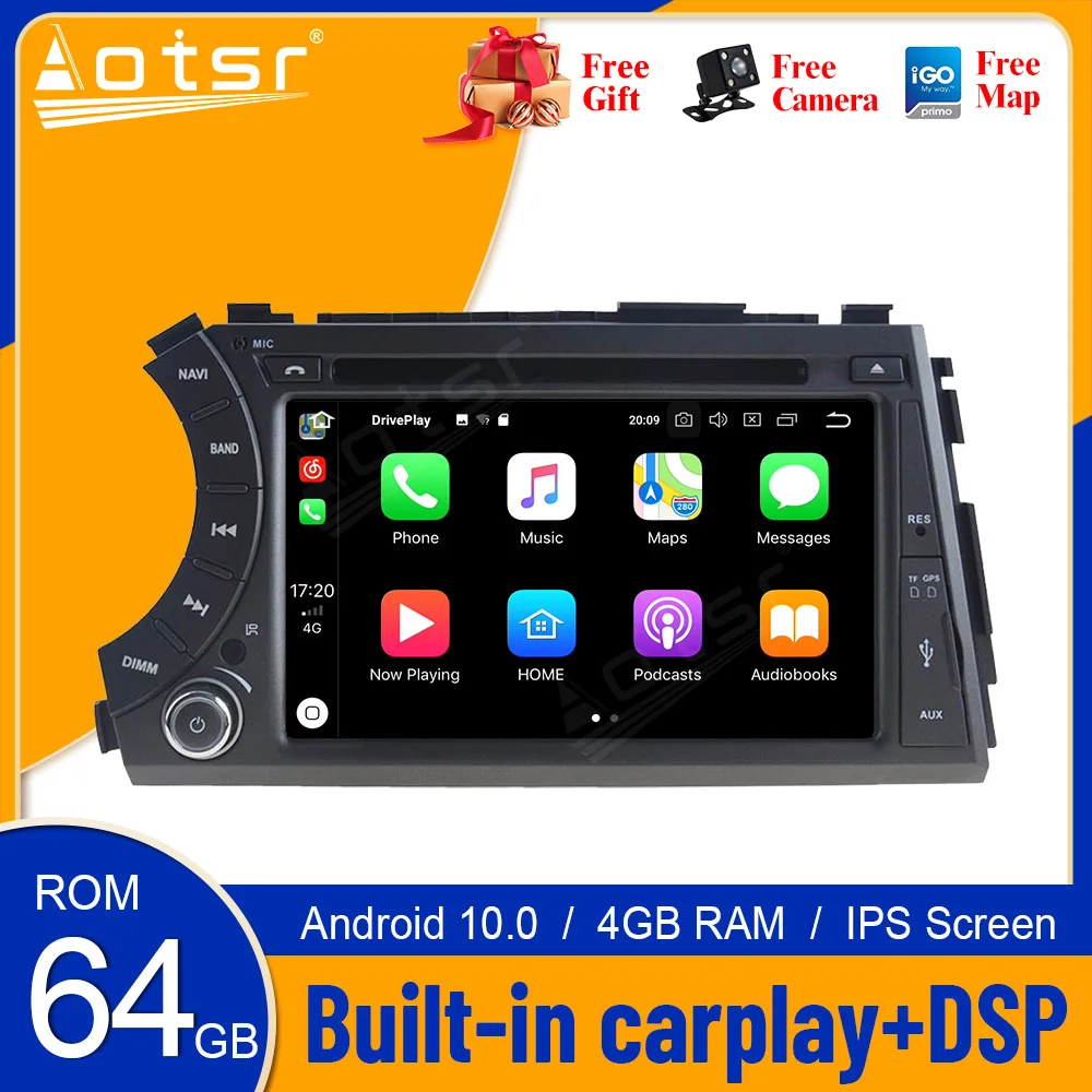 Carplay Android 9. 0 PX6 радиомагнитофон 2din для Ssang Yong SsangYong Kyron Actyon стереоприемник 10 0-2005
