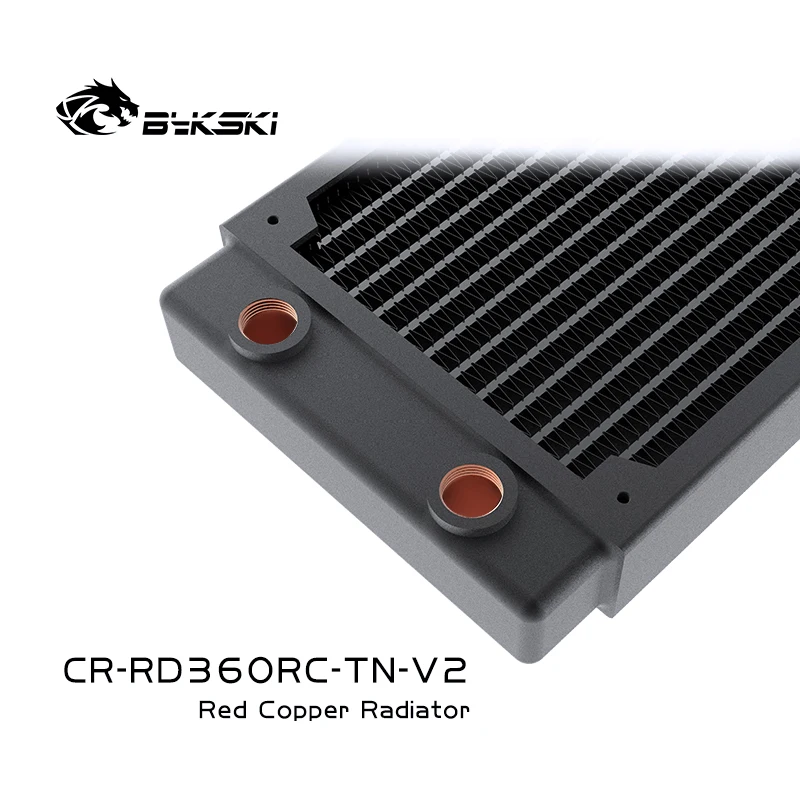 BYKSKI 360mm Copper Radiator for PC Cooling 30mm Thickness for 12cm Fan Water Cooler High performance cooler Radiator 120mm fan enlarge