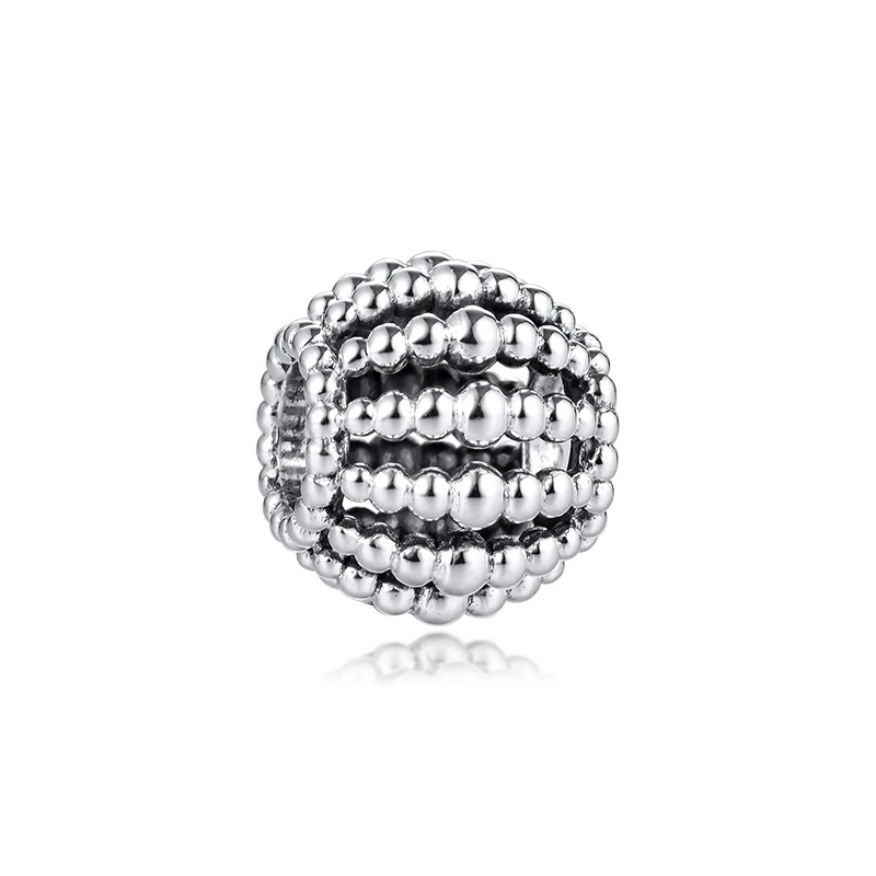 

Fit Pandora Bracelets Beaded Openwork Charms 925 Sterling Silver Original Beads for Women DIY Jewelry Making