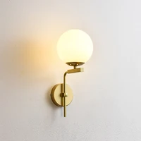 nordic ball glass wall lamps simple modern creative bedroom bedside lamp living room stairs aisle led round wall lights