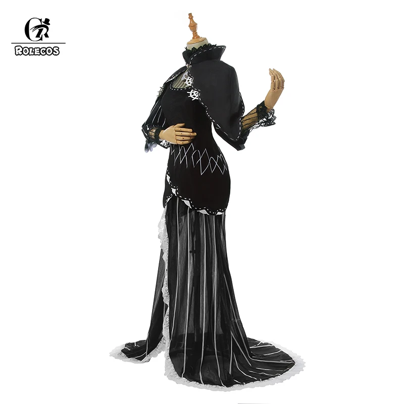 Костюм для косплея эхидна ROLECOS Женский длинный черный костюм аниме Re Zero Start Life In