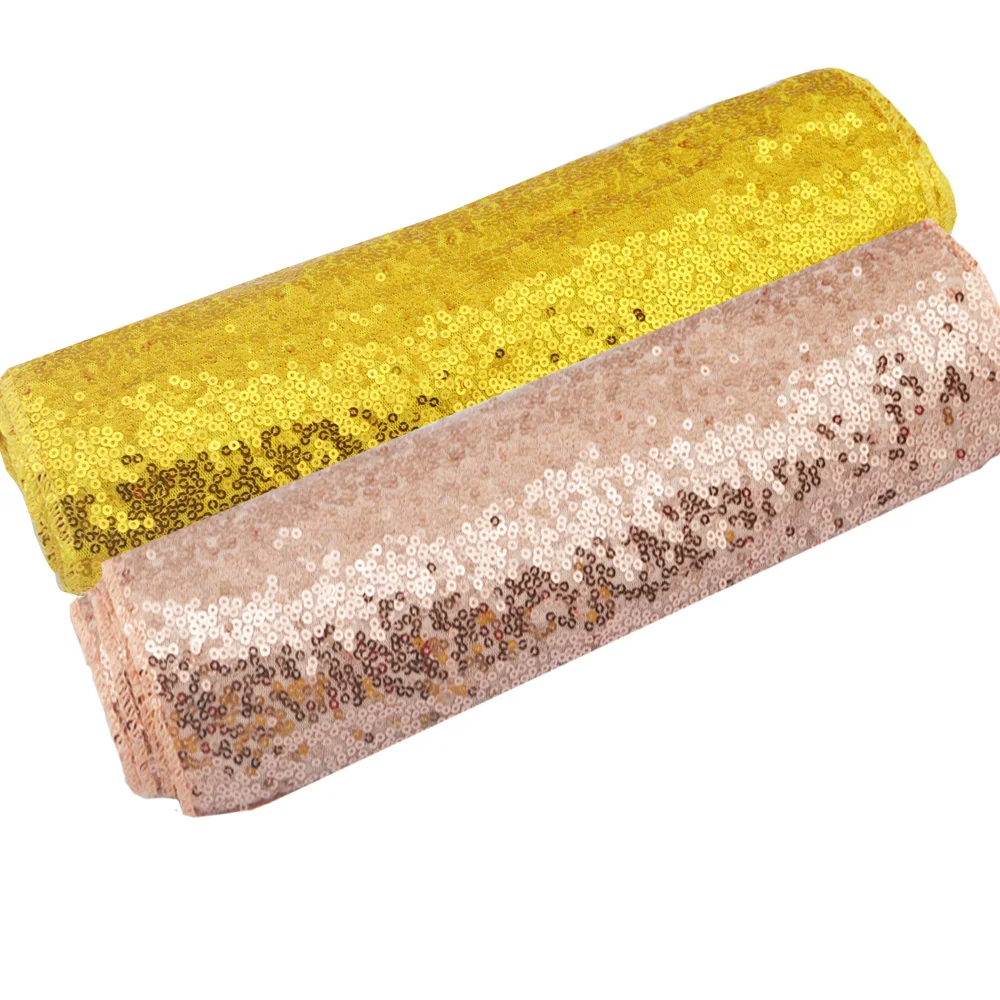 Блестящая скатерть на стол с вышивкой золотистая/Серебристая свадьбу Рождество