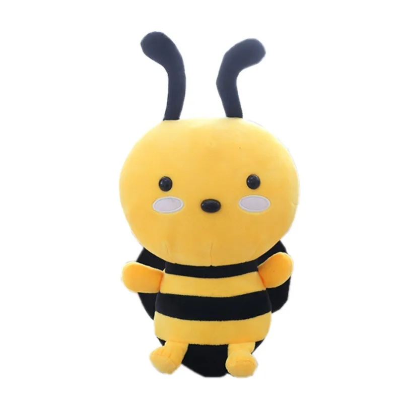 

Kawaii Honeybee Plush Toy Lovely Bee with Wings Soft Stuffed Baby Dolls Children Appease Dolls Kids Gift 25/25/30cm/45cm