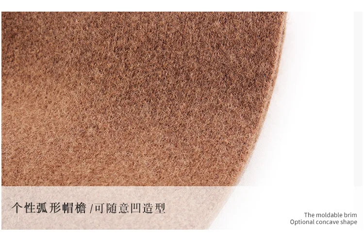 

Elegant Wool Blended Bucket Hat Ladies Fall Winter Hats